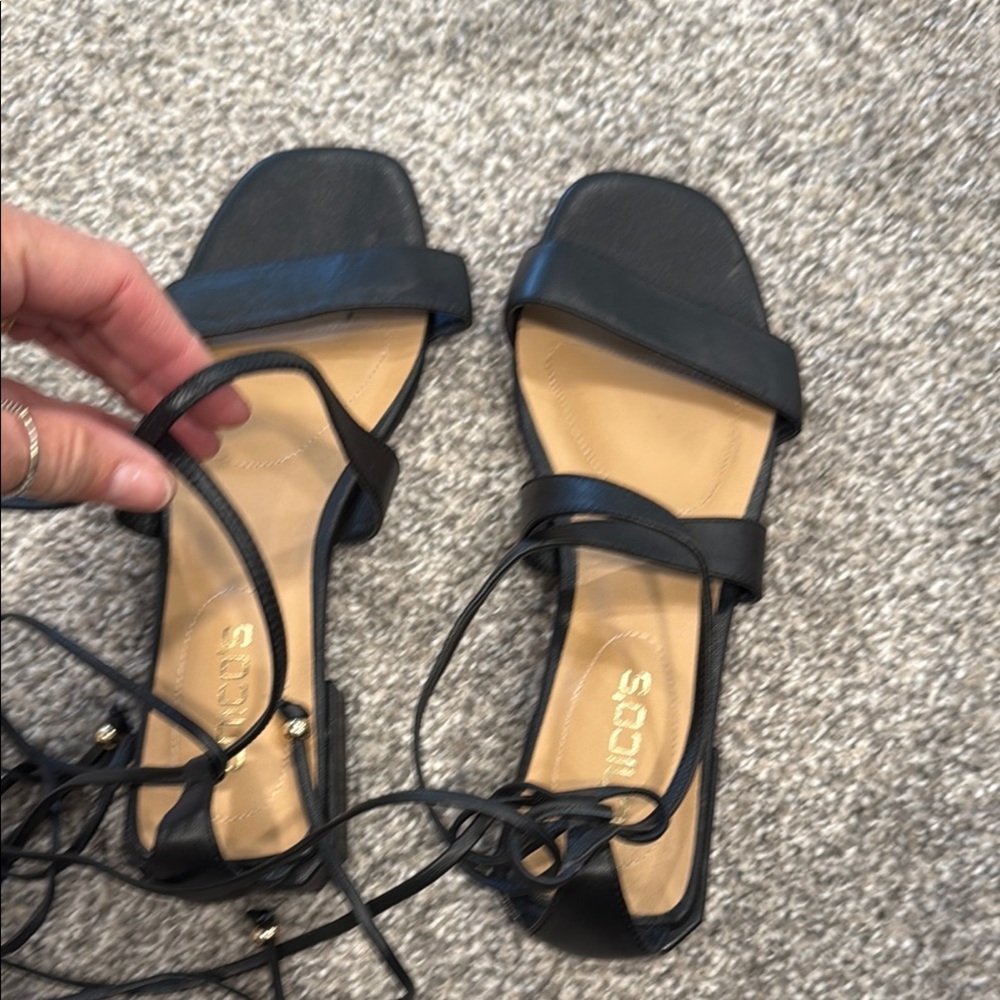 Chico’s Black Strappy Sandals for Women